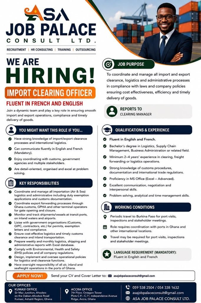 import clearing office